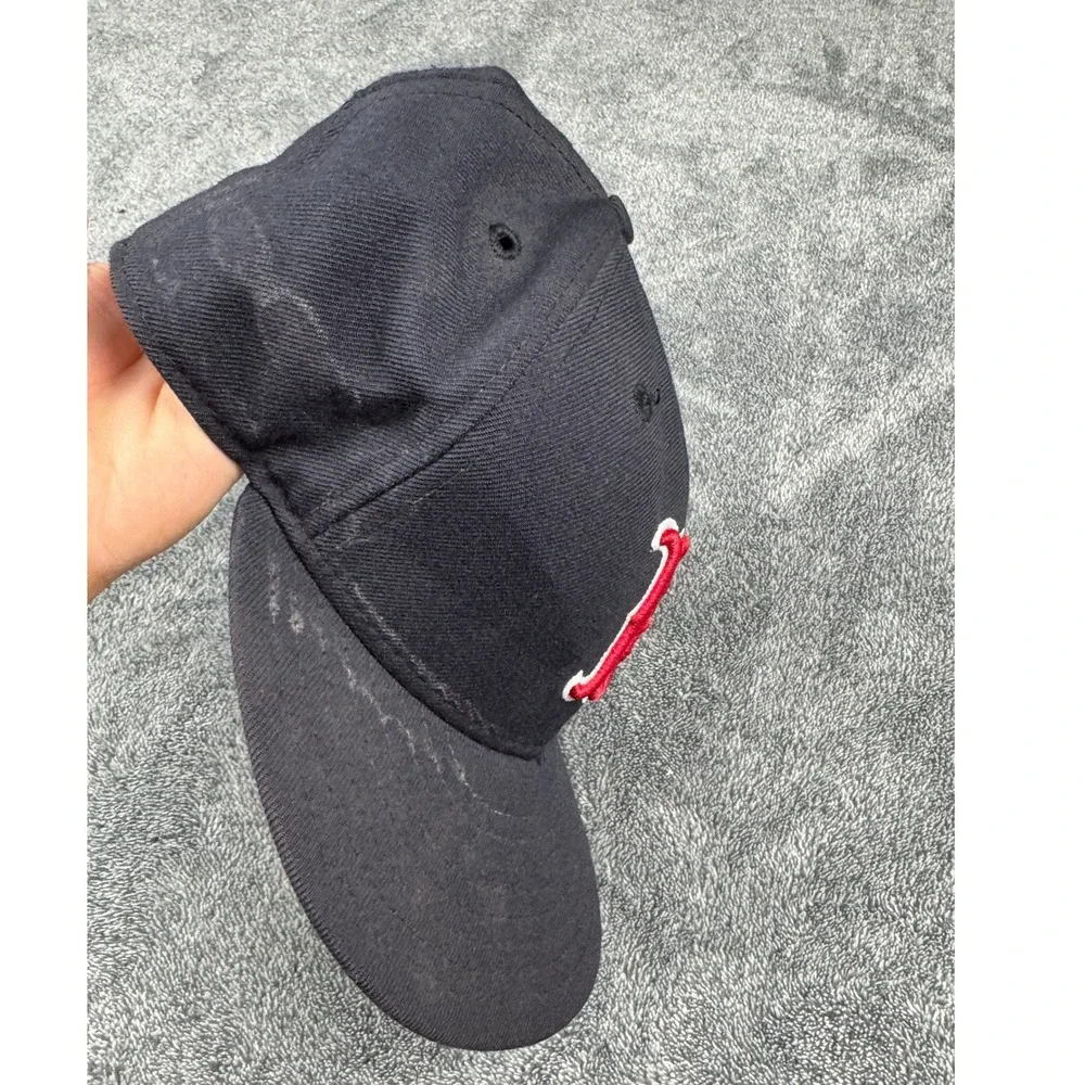 New Era 59FIFTY Boston Red Sox Fitted Hat Navy Blue MLB Baseball Cap Size 6 3/4 - Picture 4 of 8